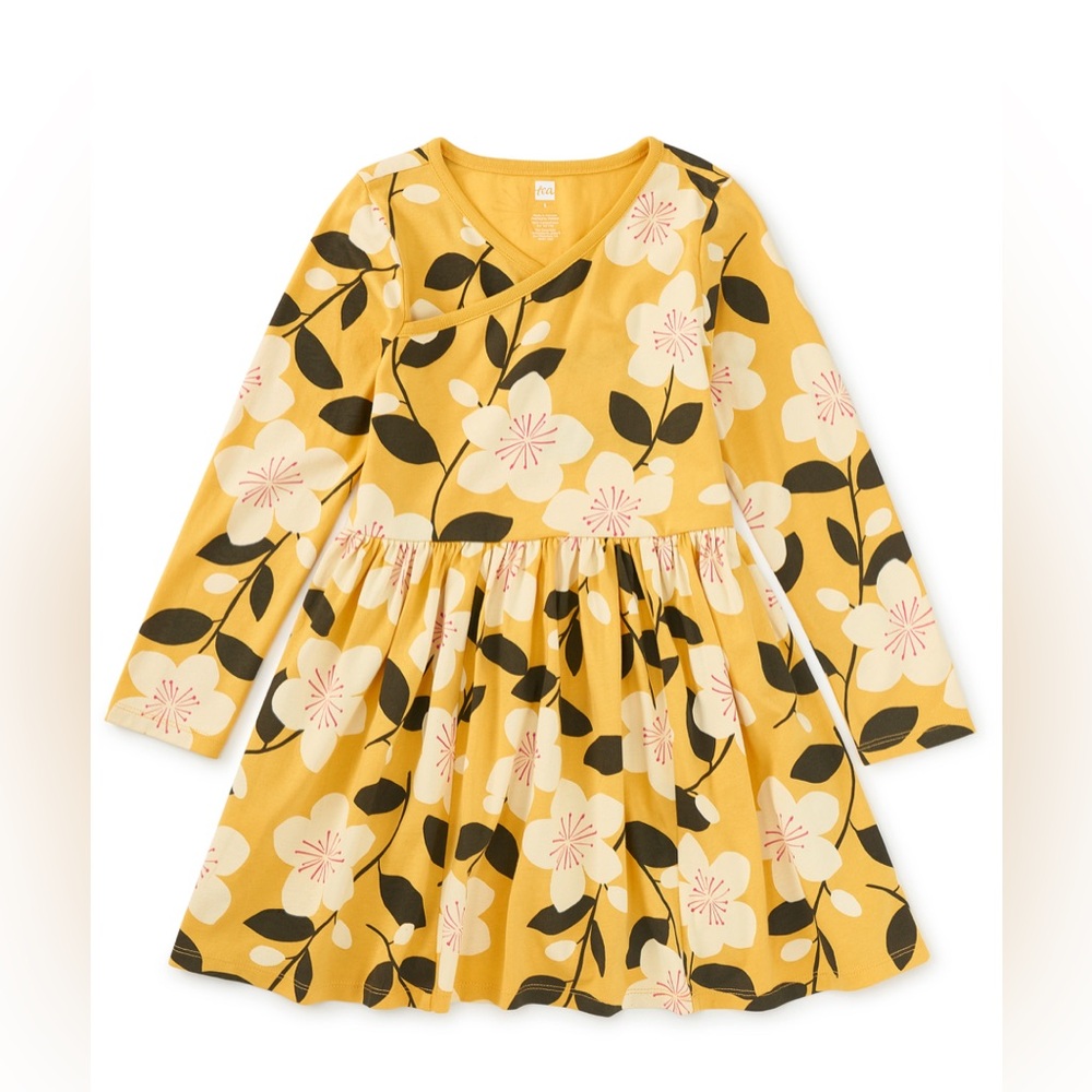Tea Collection Yellow Floral Kids Dress